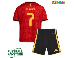 Belgien Kevin De Bruyne #7 Replik Heimtrikot Kinder WM 2026 Kurzarm (+ Kurze Hosen)